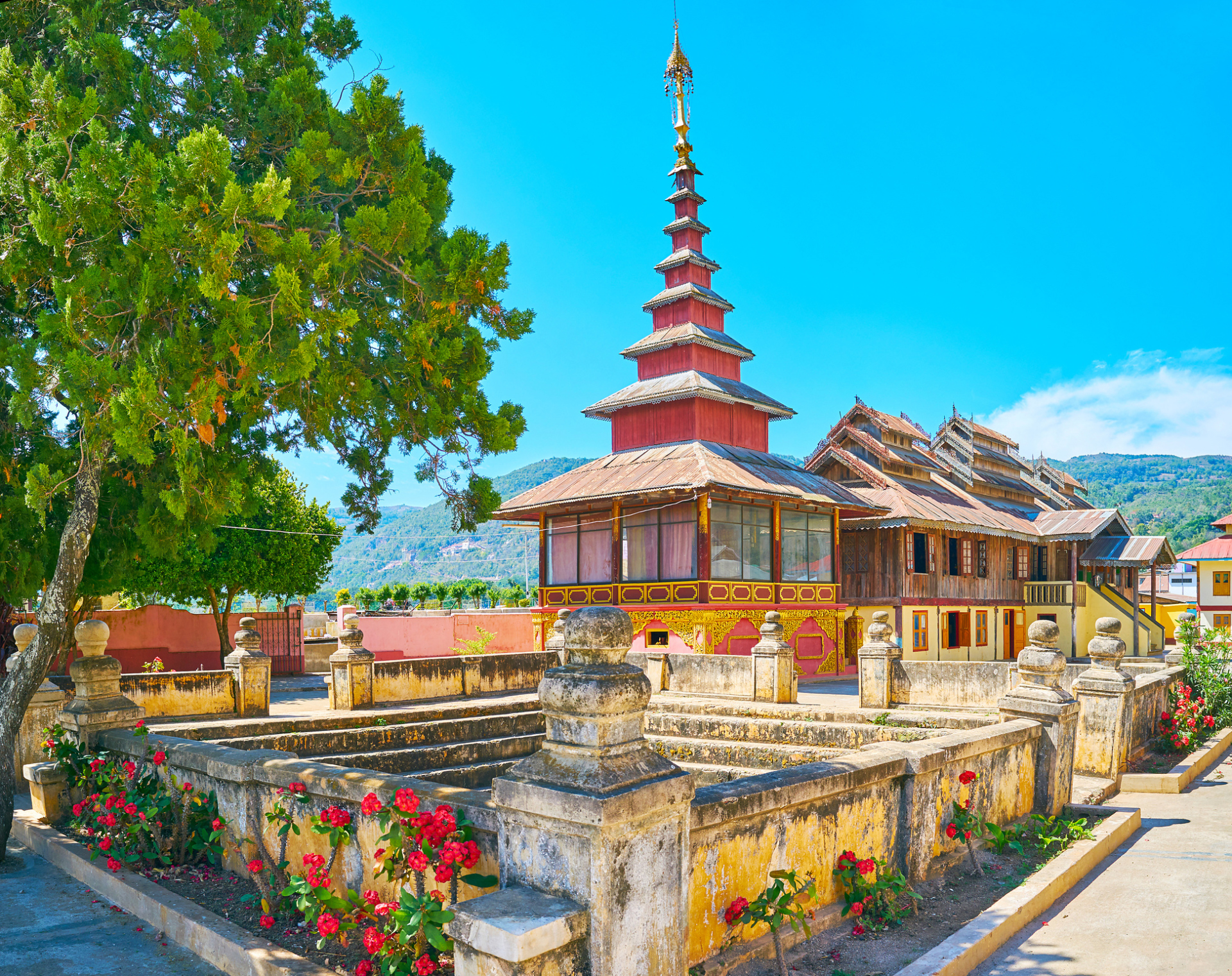 Monstère Kan Tu Kyaung, Pindaya, Myanmar